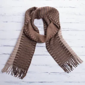 100% alpaca men's scarf: Arequipa Adventure