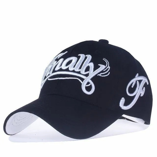 100% Cotton Letter Embroidered Casual Snapback Baseball Cap