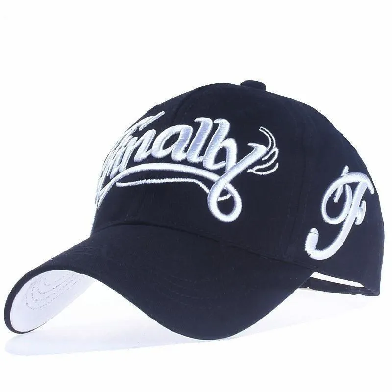 100% Cotton Letter Embroidered Casual Snapback Baseball Cap