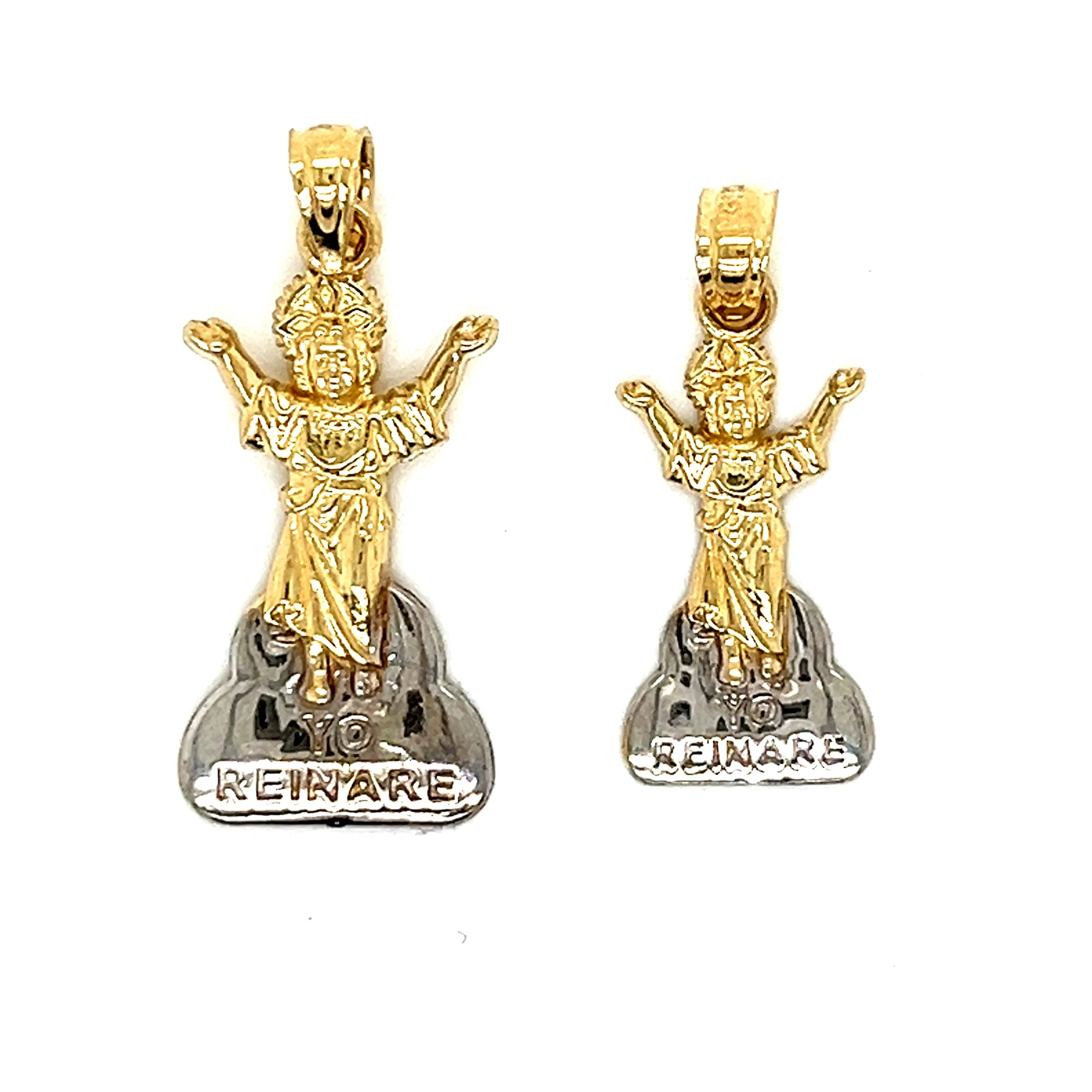 14K Gold Yo Reinare Pendant