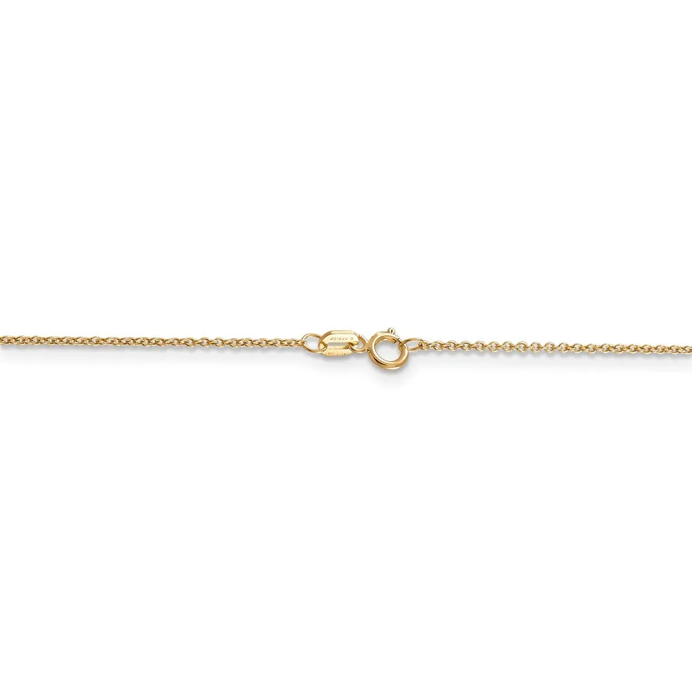 14k Yellow Gold Boxing Glove Necklace