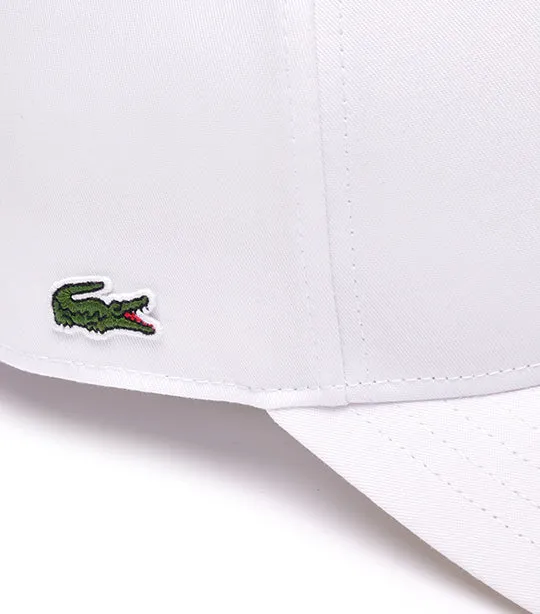 White Cotton Twill Baseball Cap with 3D Embroidery