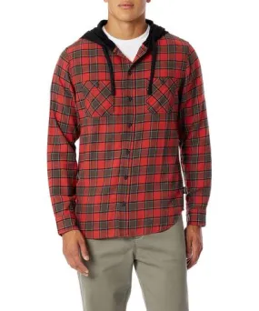 UNIONBAY Sepia Switchback Plaid Flannel Hoodies Men