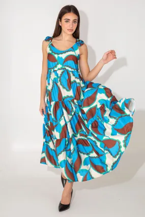 Abito maxi fantasia