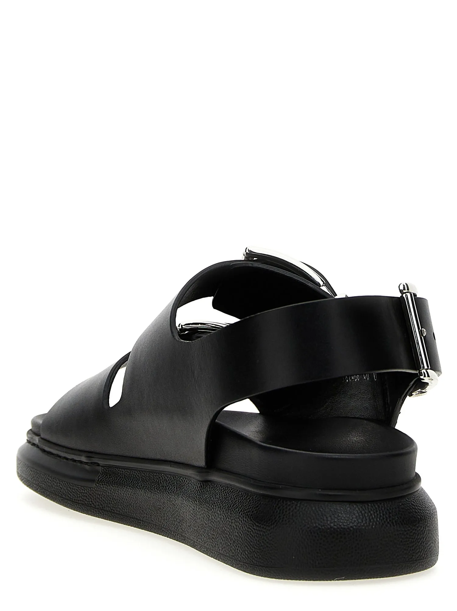 Alexander Mcqueen Buckle Leather Sandals