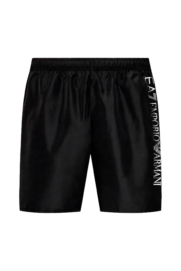 Armani EA7 Side Logo Swim Shorts Black