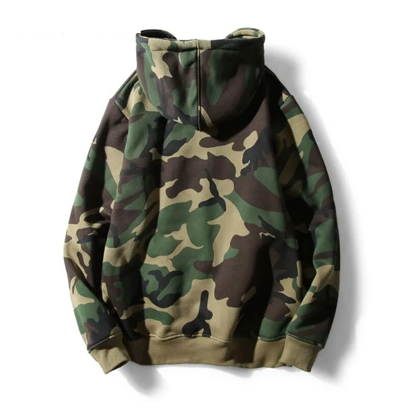 Army Green Camo Hoodie for Men