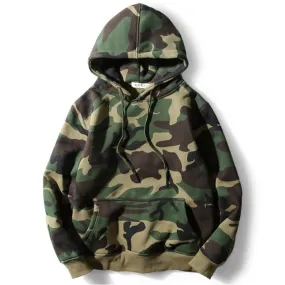 Army Green Camo Hoodie for Men