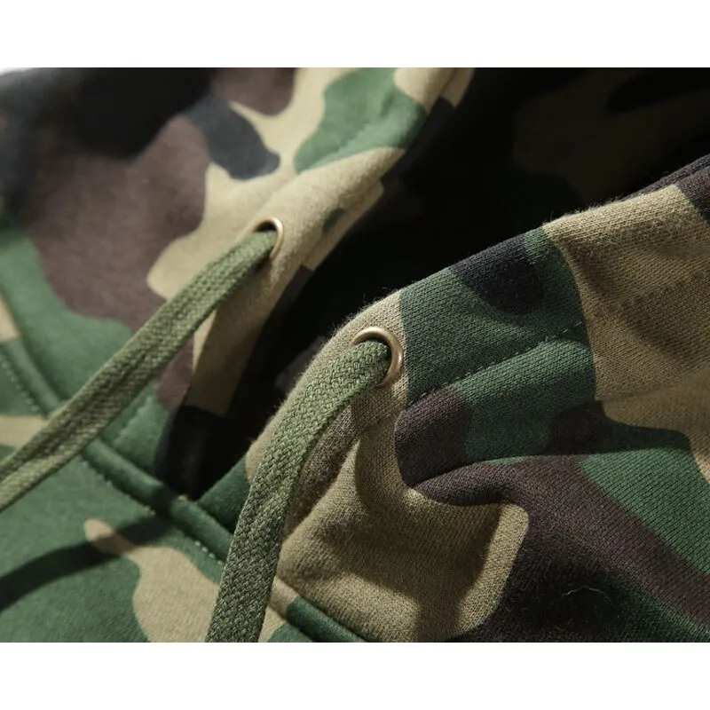 Army Green Camo Hoodie for Men