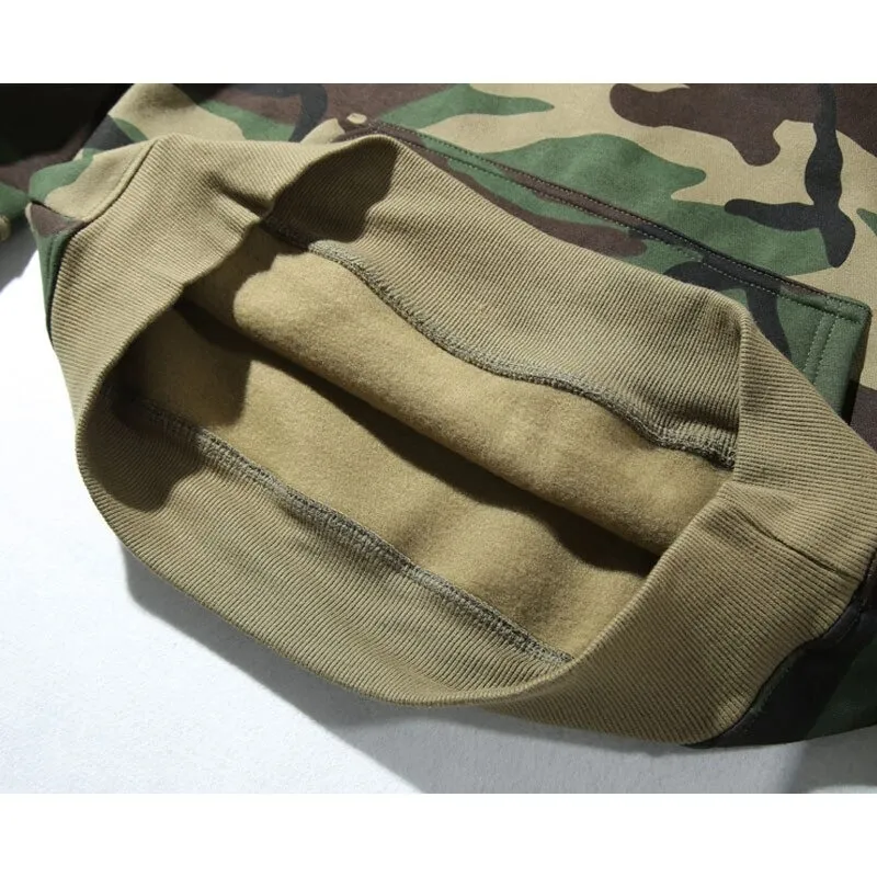 Army Green Camo Hoodie for Men