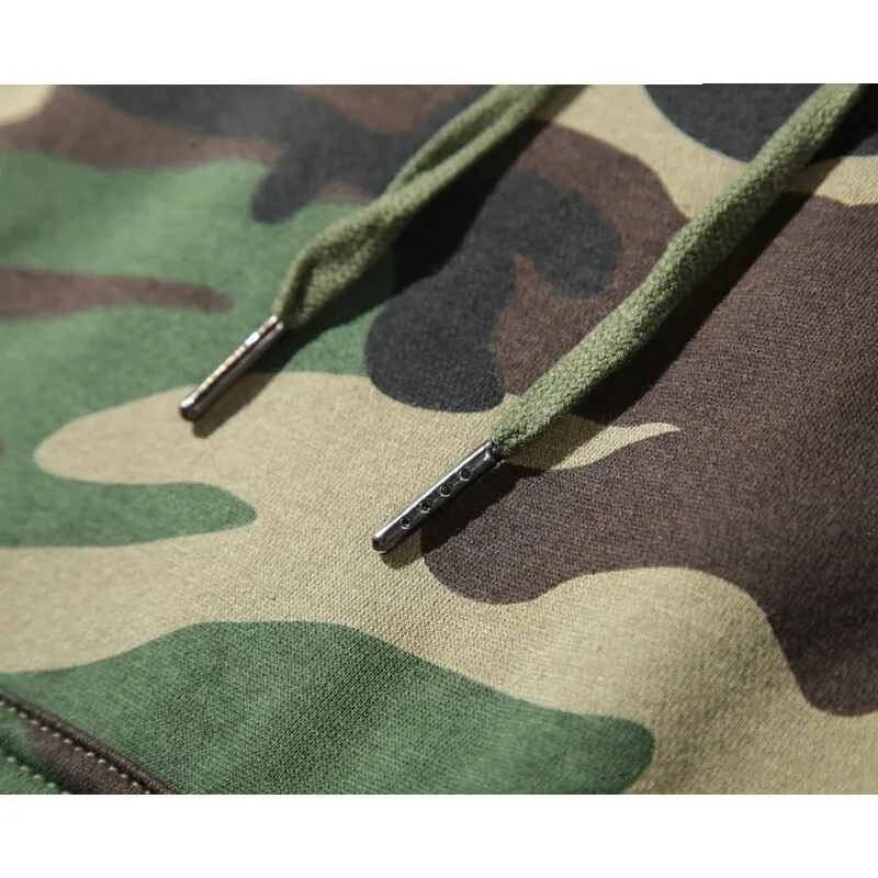 Army Green Camo Hoodie for Men