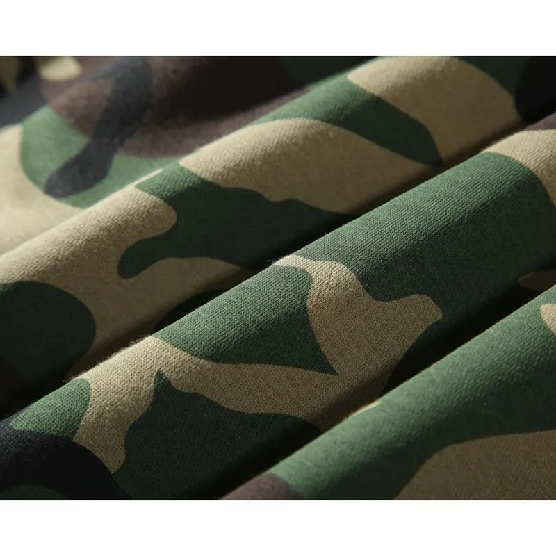 Army Green Camo Hoodie for Men