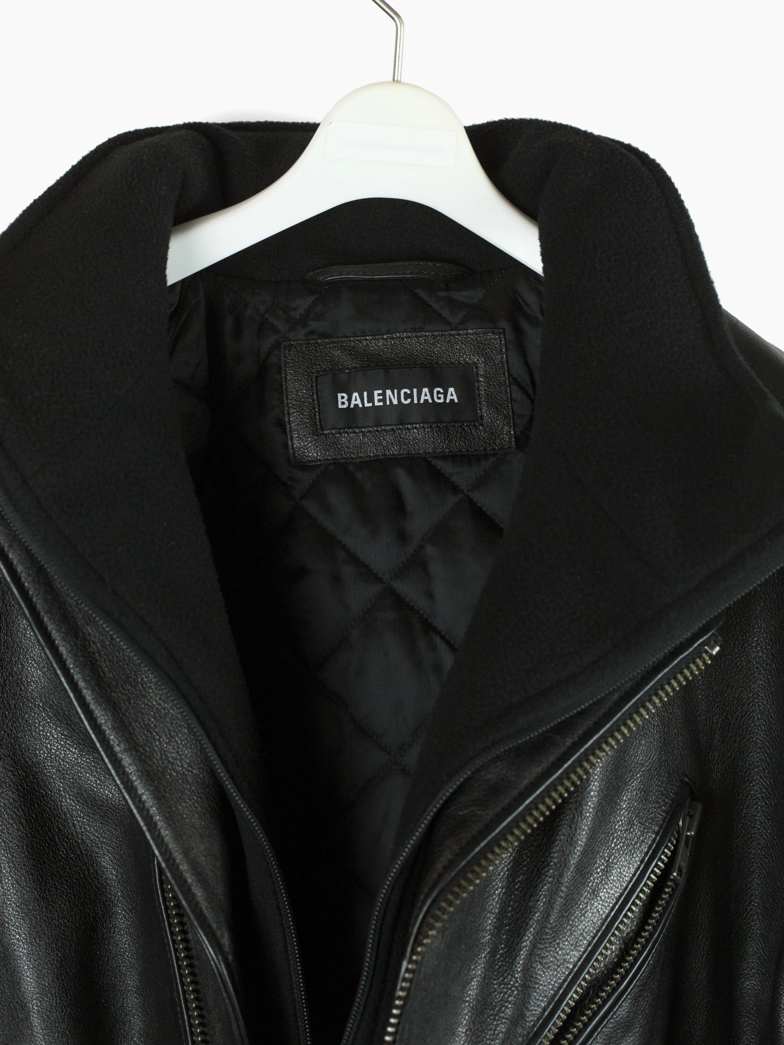 Balenciaga 2018 Autumn Winter Layered Leather Rider