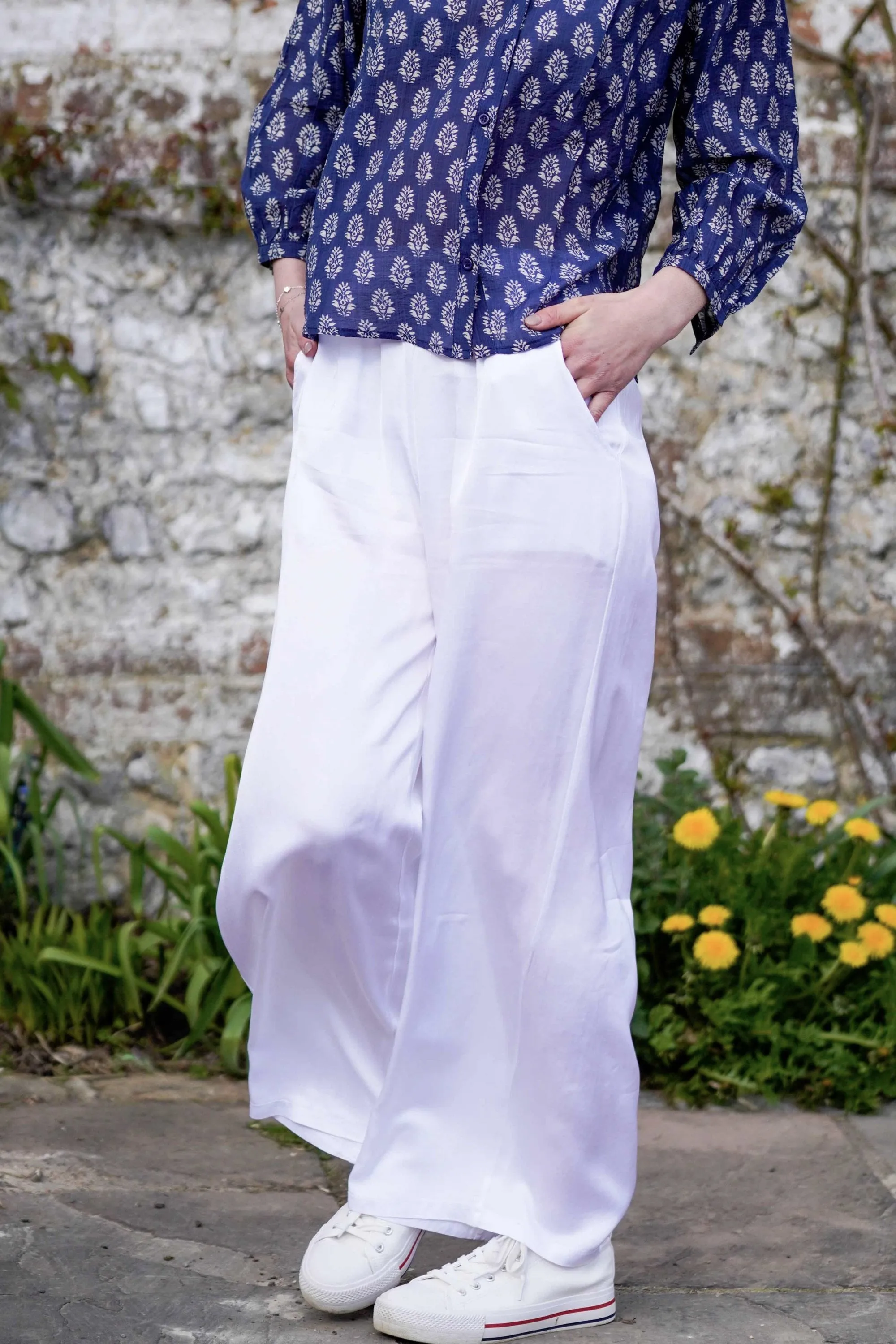 Bali Silk Satin Trousers