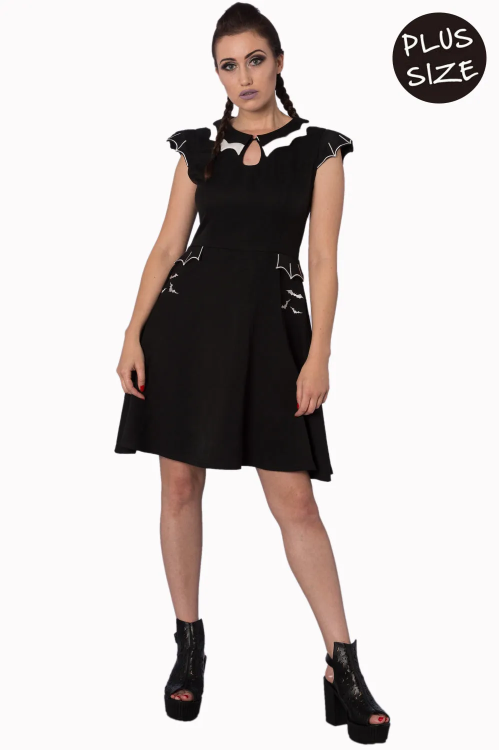 Bell Tower Bat Print Dress