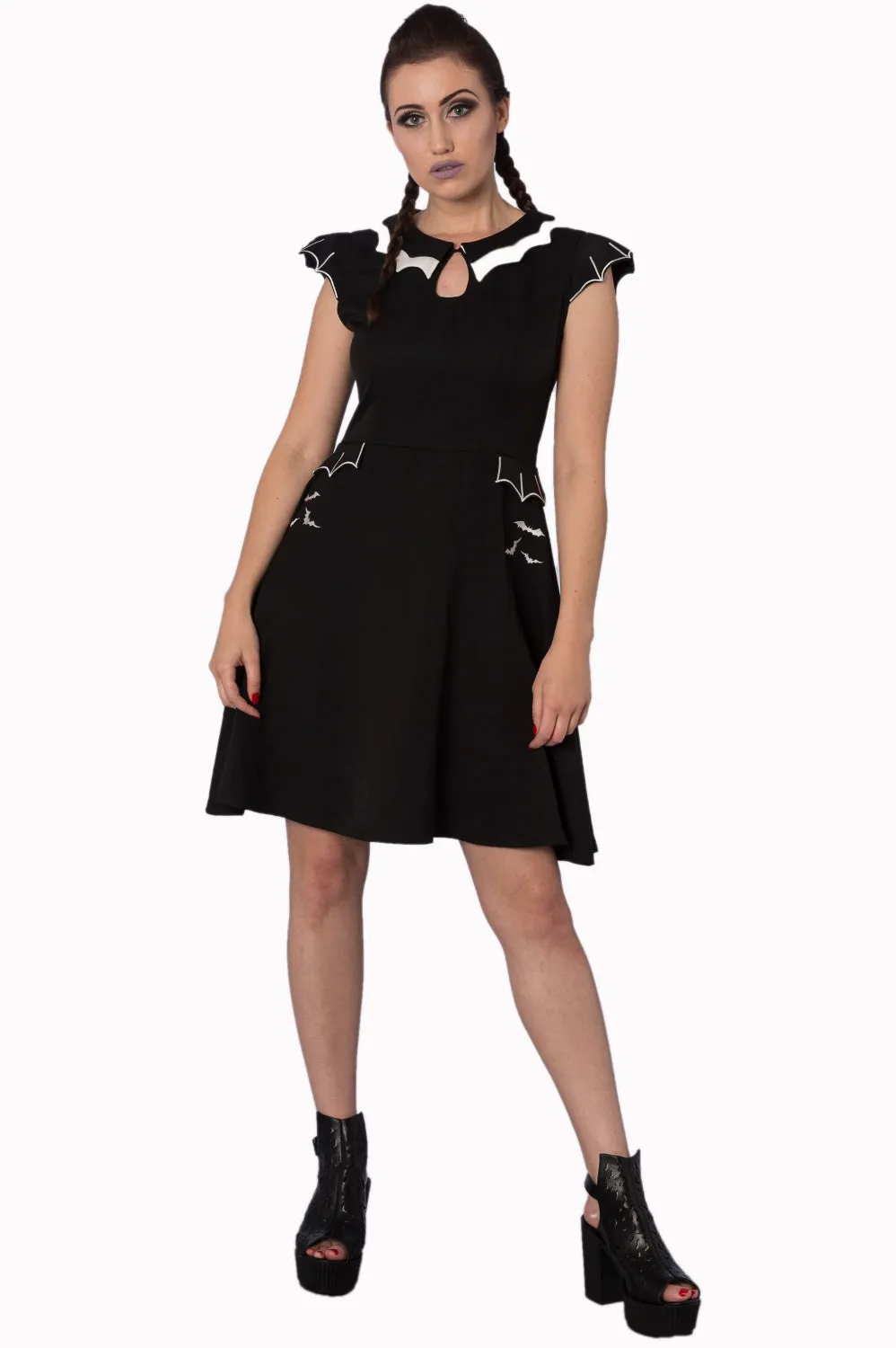 Bell Tower Bat Print Dress