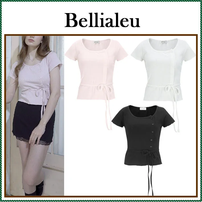 Bellialeu Street Style Plain Cotton Short Sleeve Cardigans