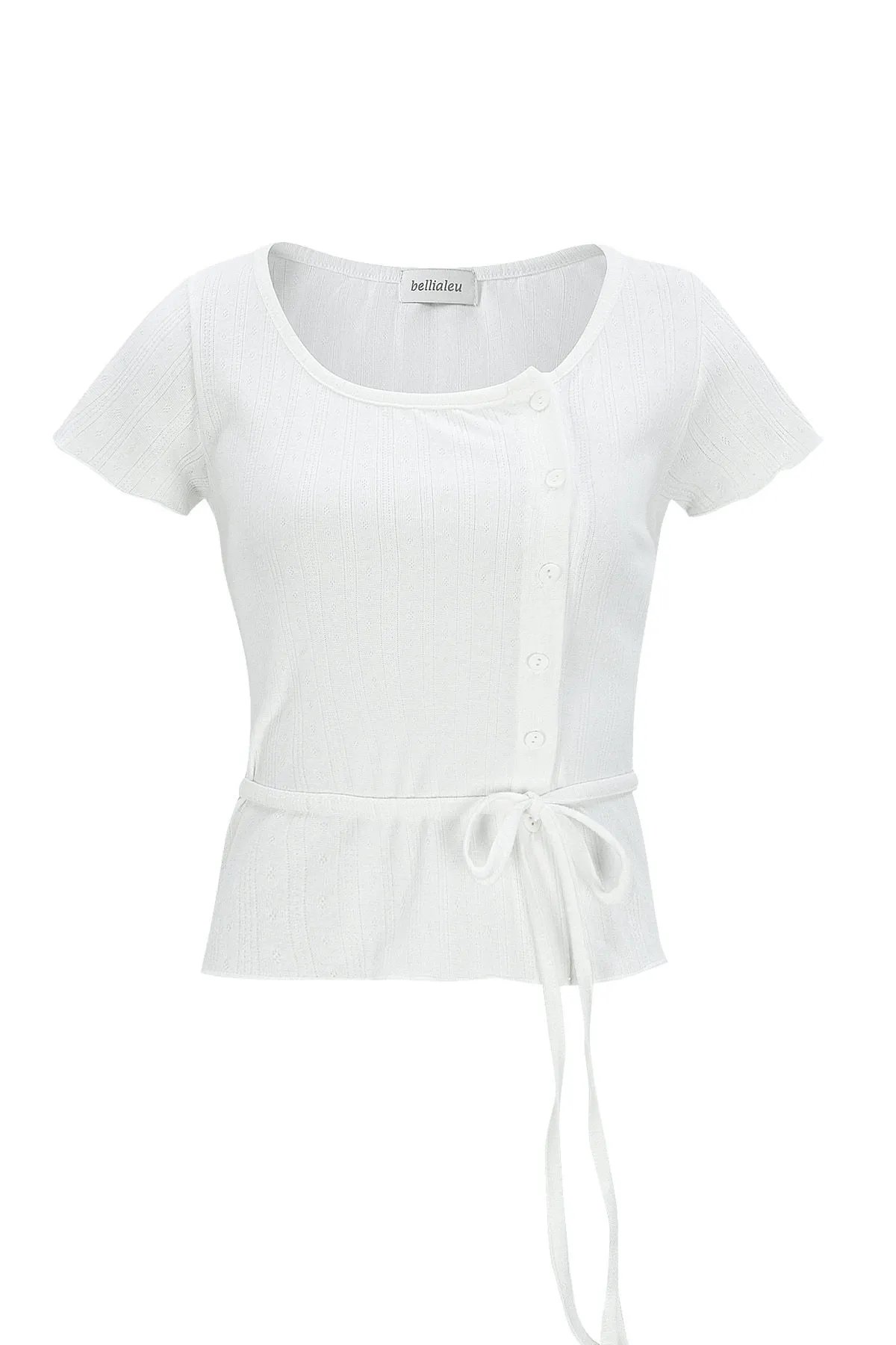 Bellialeu Street Style Plain Cotton Short Sleeve Cardigans