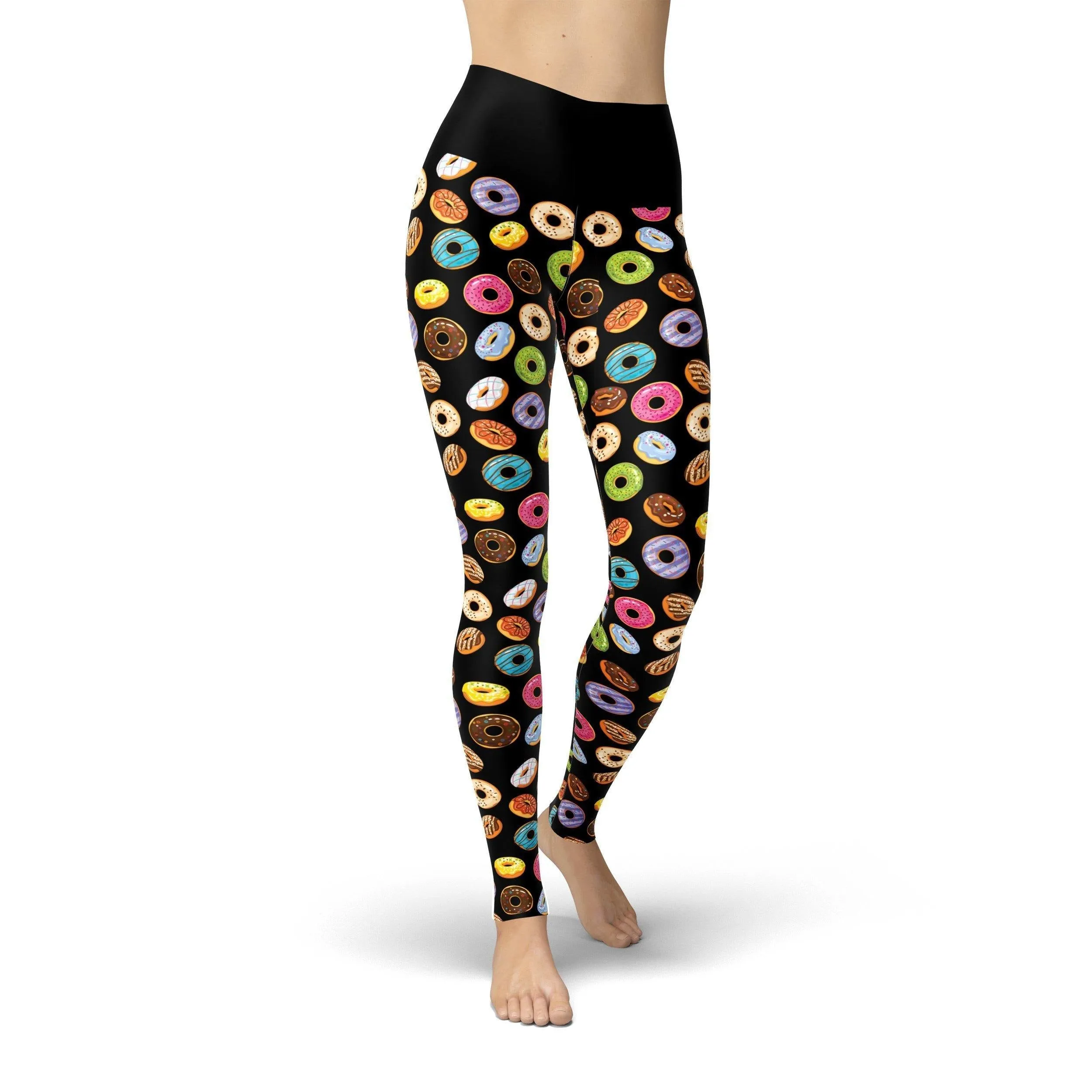 Beverly Donut Shop Leggings - Donut Print Leggings in Beverly