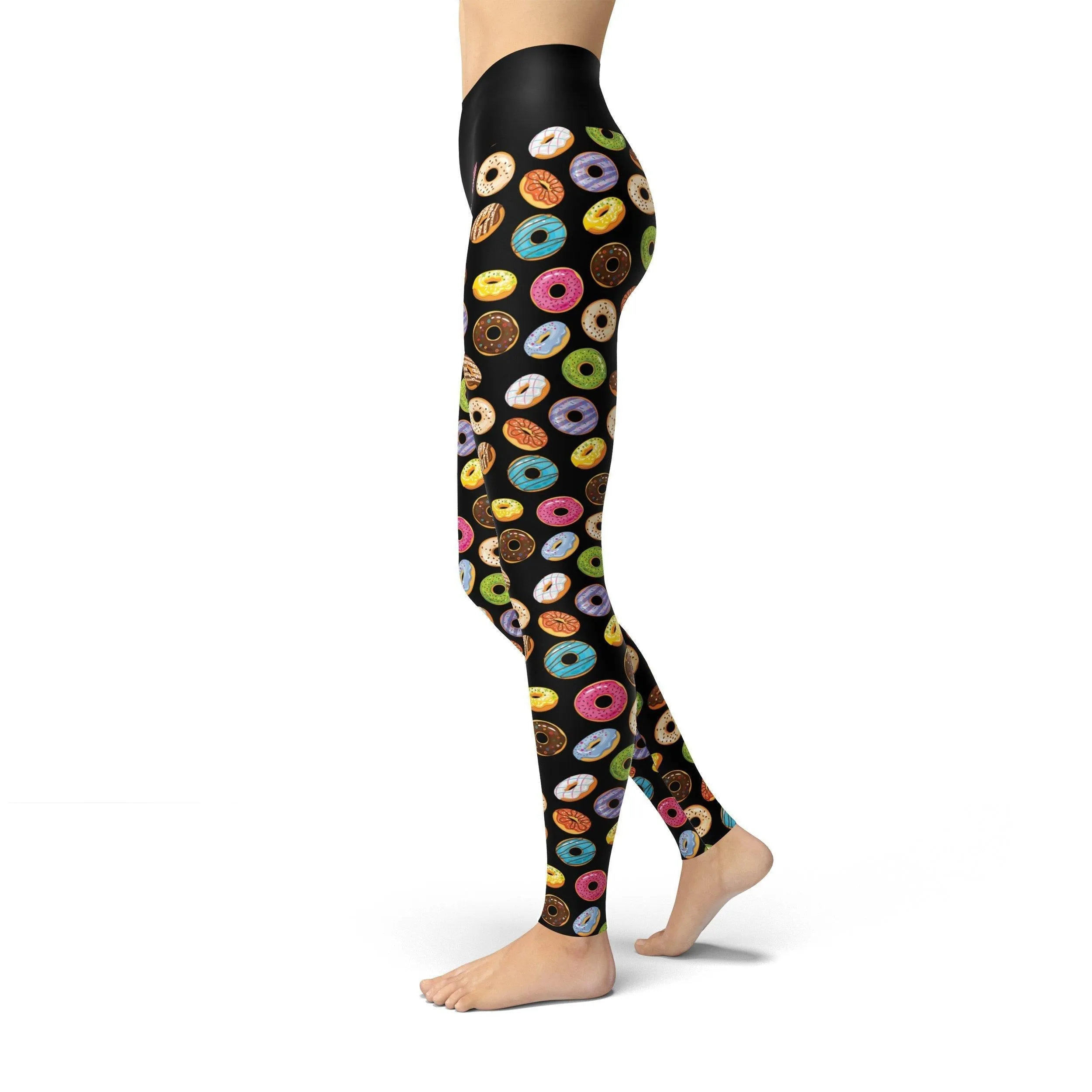 Beverly Donut Shop Leggings - Donut Print Leggings in Beverly