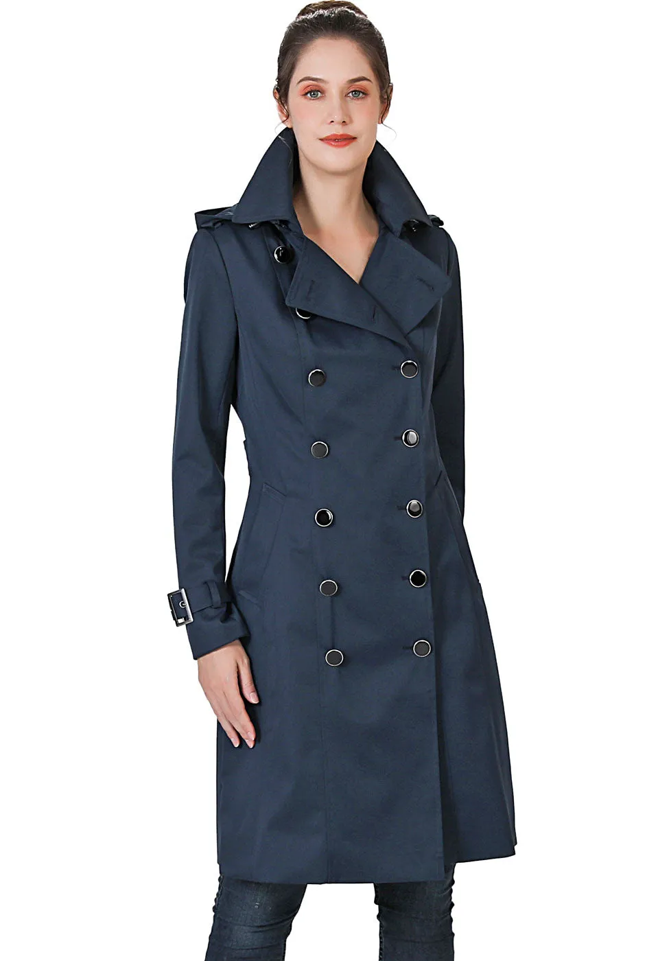 BGSD Women's Waterproof Trench Coat - Karla