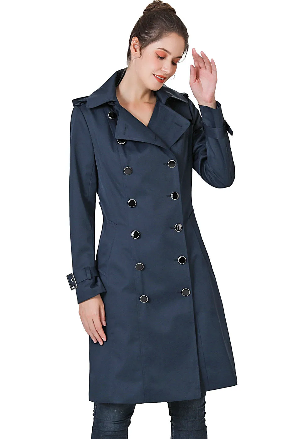 BGSD Women's Waterproof Trench Coat - Karla