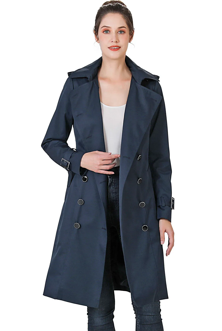 BGSD Women's Waterproof Trench Coat - Karla