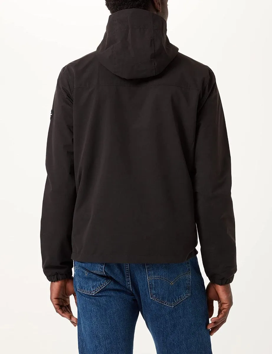 Black Casual Hooded Jacket by Jack & Jones