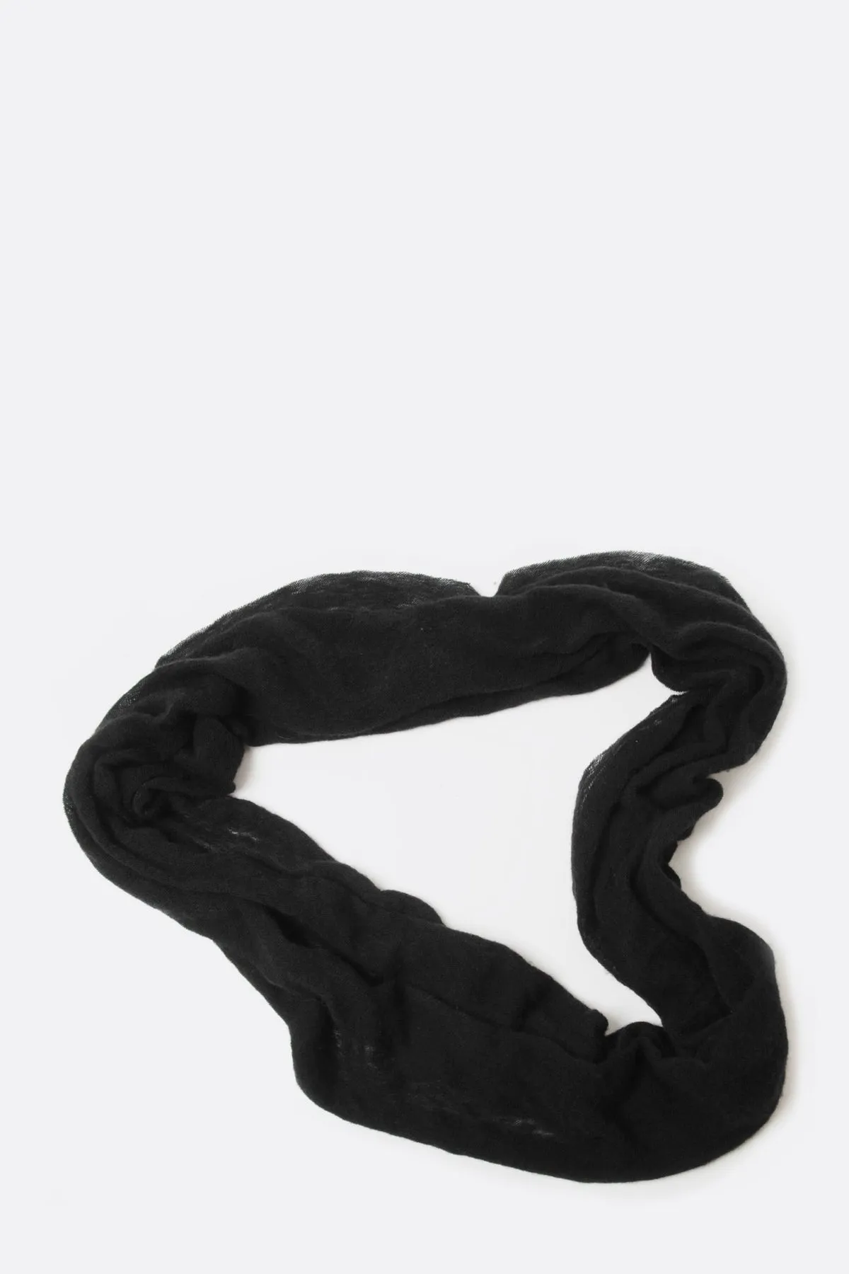 Cozy Cashmere Tube Scarf in Classic Black