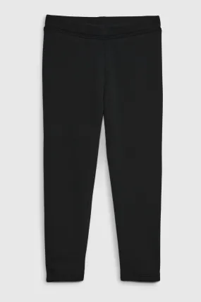 Black Fleece-Lined Leggings