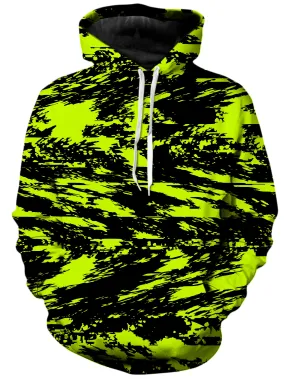 Lime Green Lightning Unisex Hoodie