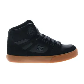 Black Nubuck High Top Skate Sneakers for Men - DC Pure High Top WC ADYS400043-BGM