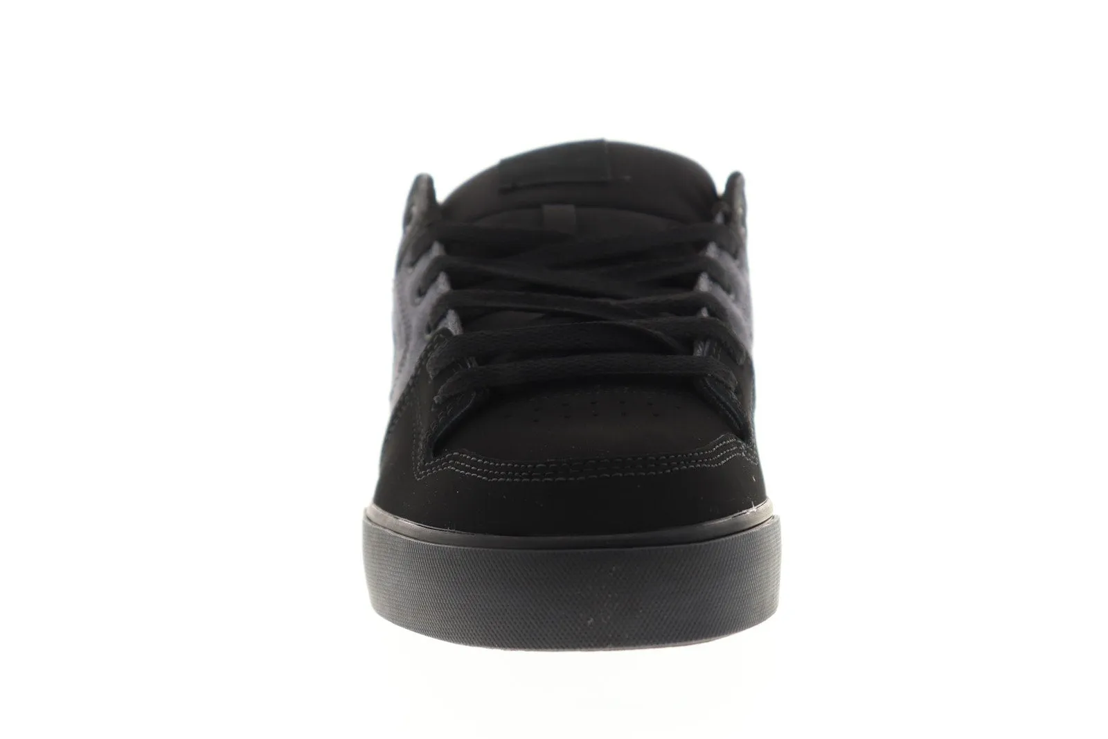 Black Nubuck Leather Low Top Skate Sneakers Shoes for Men by DC - Pure TX SE 320423