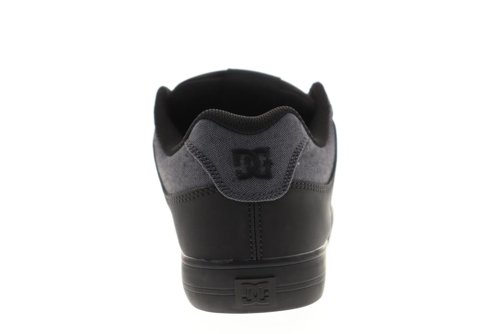 Black Nubuck Leather Low Top Skate Sneakers Shoes for Men by DC - Pure TX SE 320423