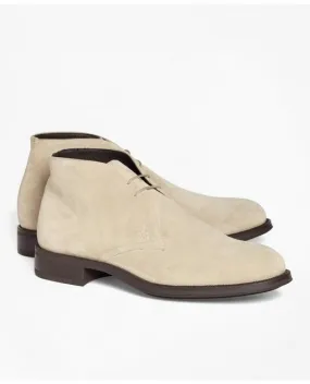 Brooks Brothers Men's Beige Suede Chukka Boots