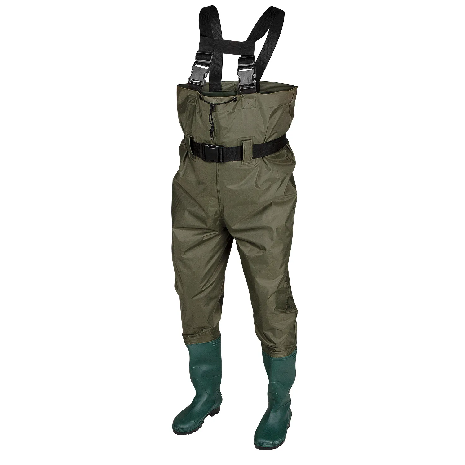 Caddis Men's PVC Chest Waders with Boots - Waterproof Fishing Waders