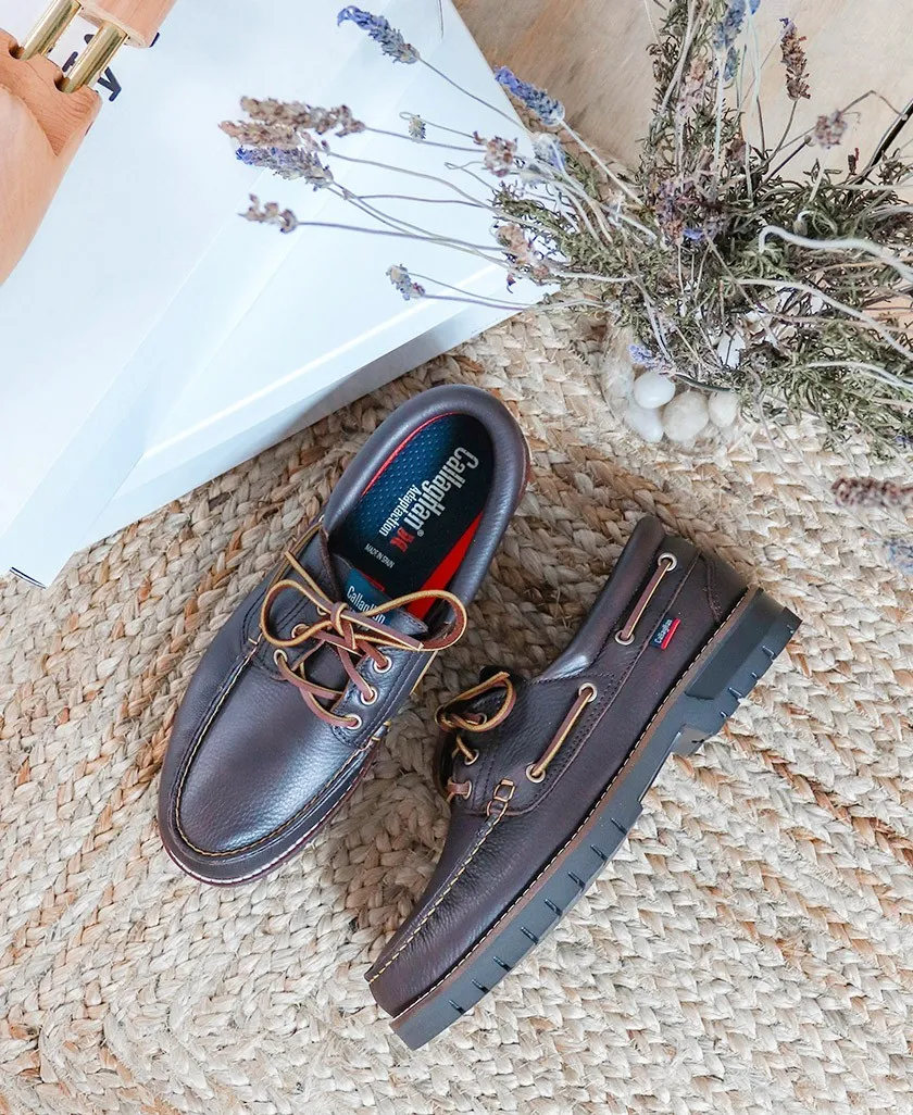 Callaghan Brown Boat Shoes Freeport 12500