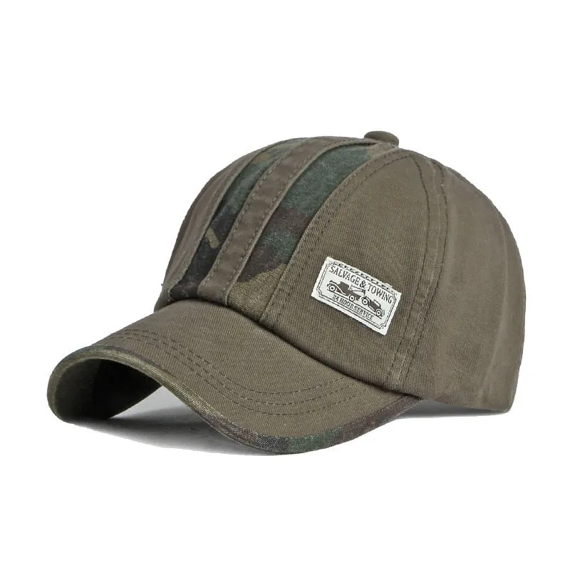 Camouflage Tactical Outdoor Sun Protection Snapback Cap