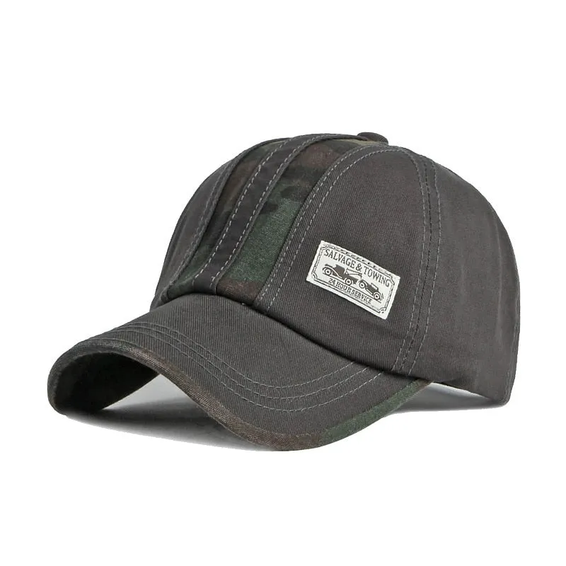 Camouflage Tactical Outdoor Sun Protection Snapback Cap