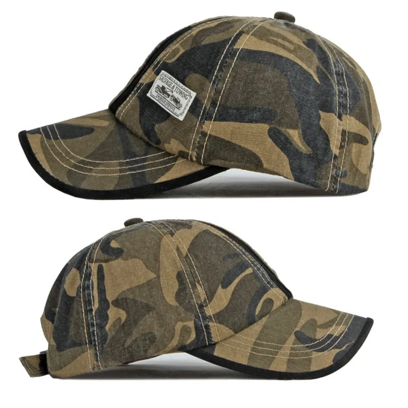 Camouflage Tactical Outdoor Sun Protection Snapback Cap