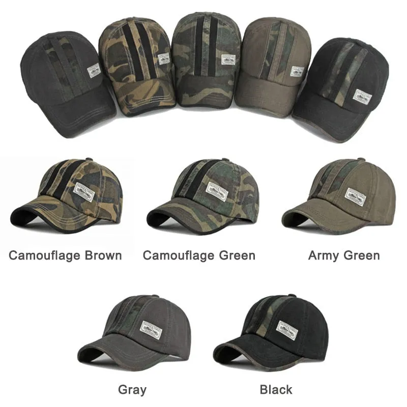 Camouflage Tactical Outdoor Sun Protection Snapback Cap