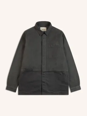 Charcoal Cord/ Twill Blend Rosyth Overshirt