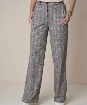 Wide-leg Trousers Check Store