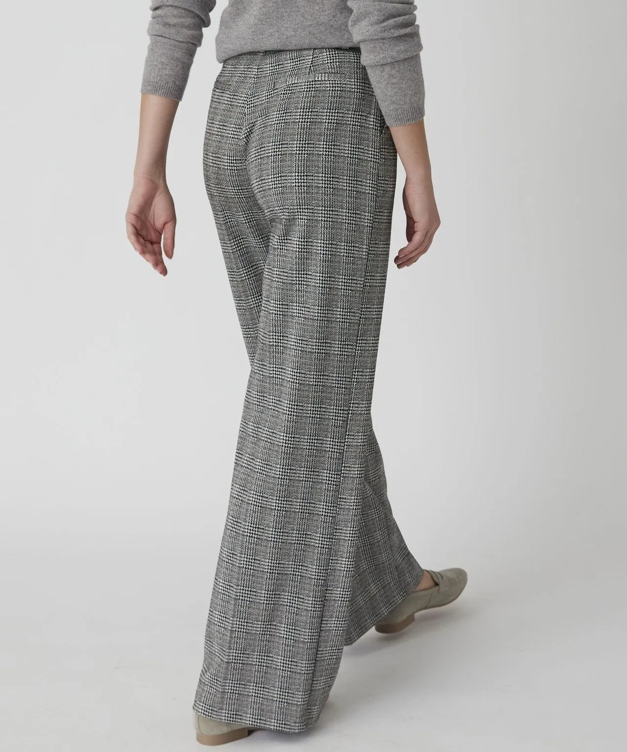 Wide-leg Trousers Check Store