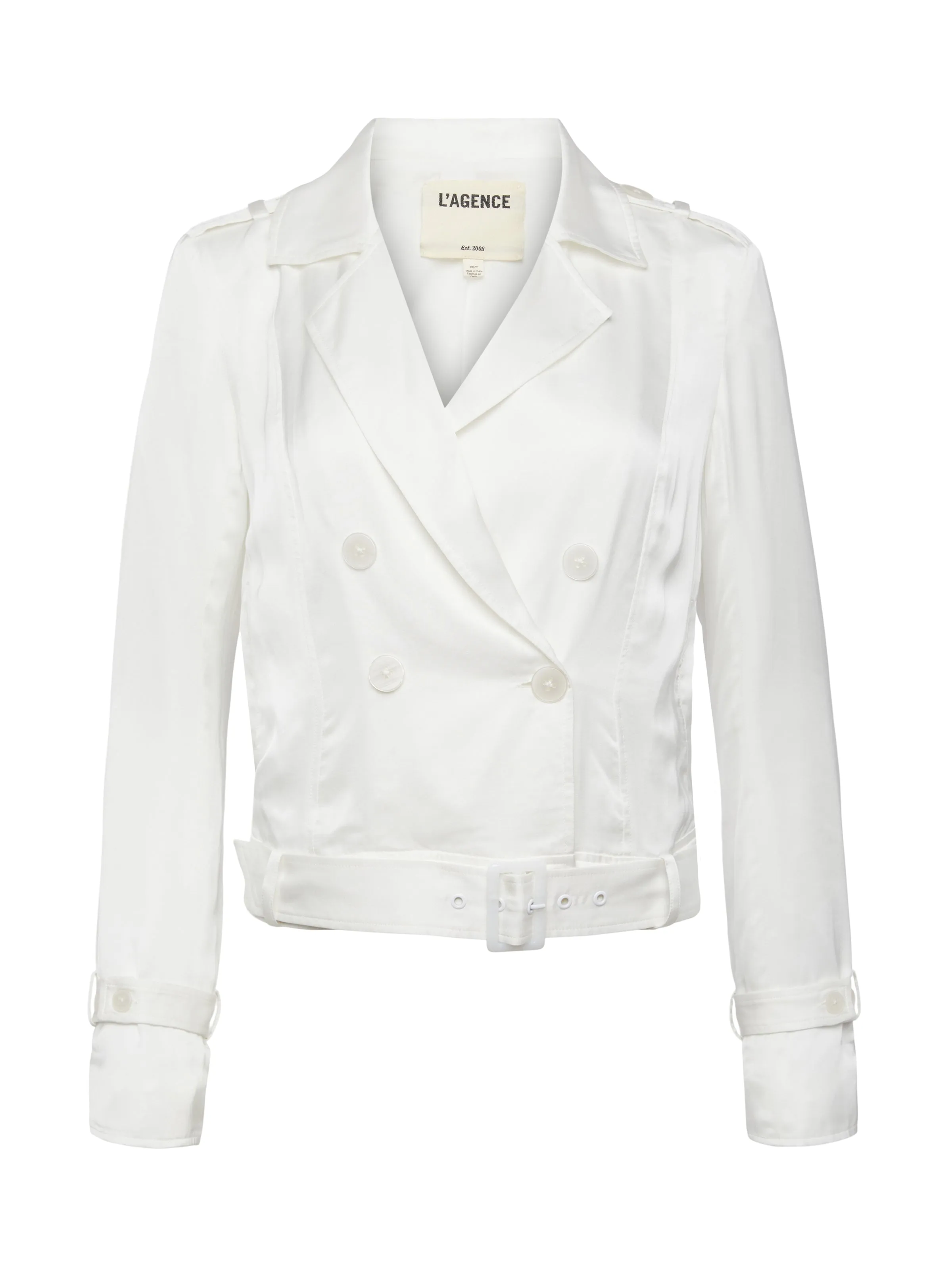 Chic Ivory Outerwear