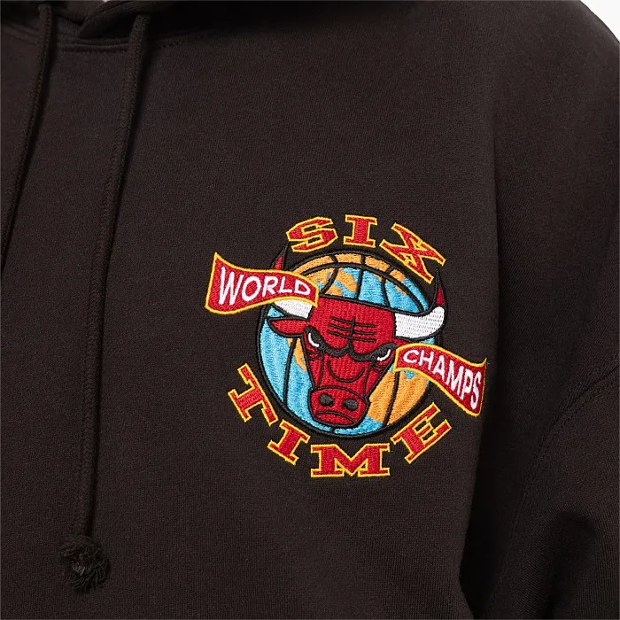 Chicago Bulls 6 Time Hoodie - Stirling Sports