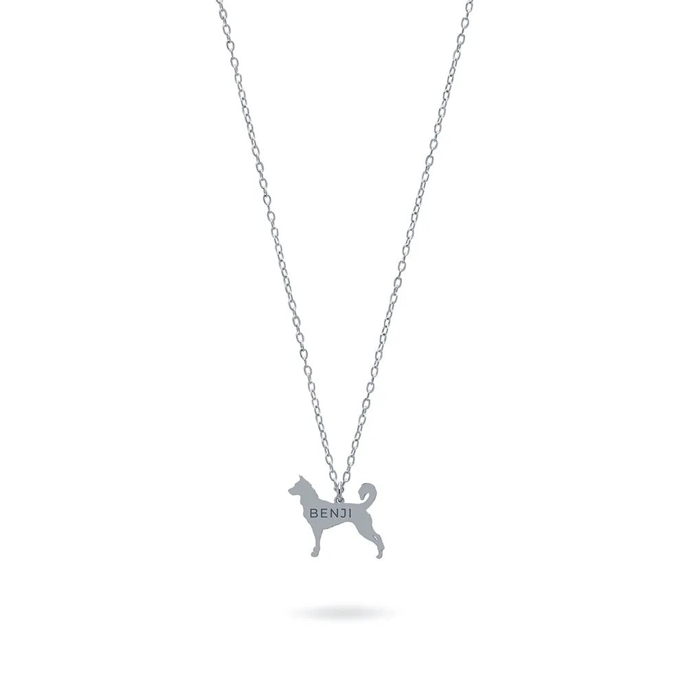 Collar Personalizable Husky Siberianos Plata
