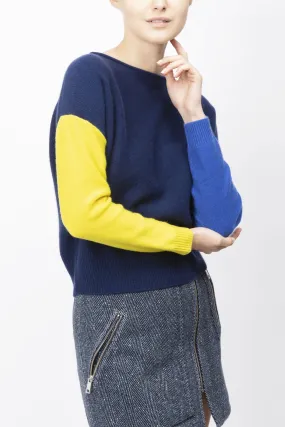 Color Block Cashmere Sweater