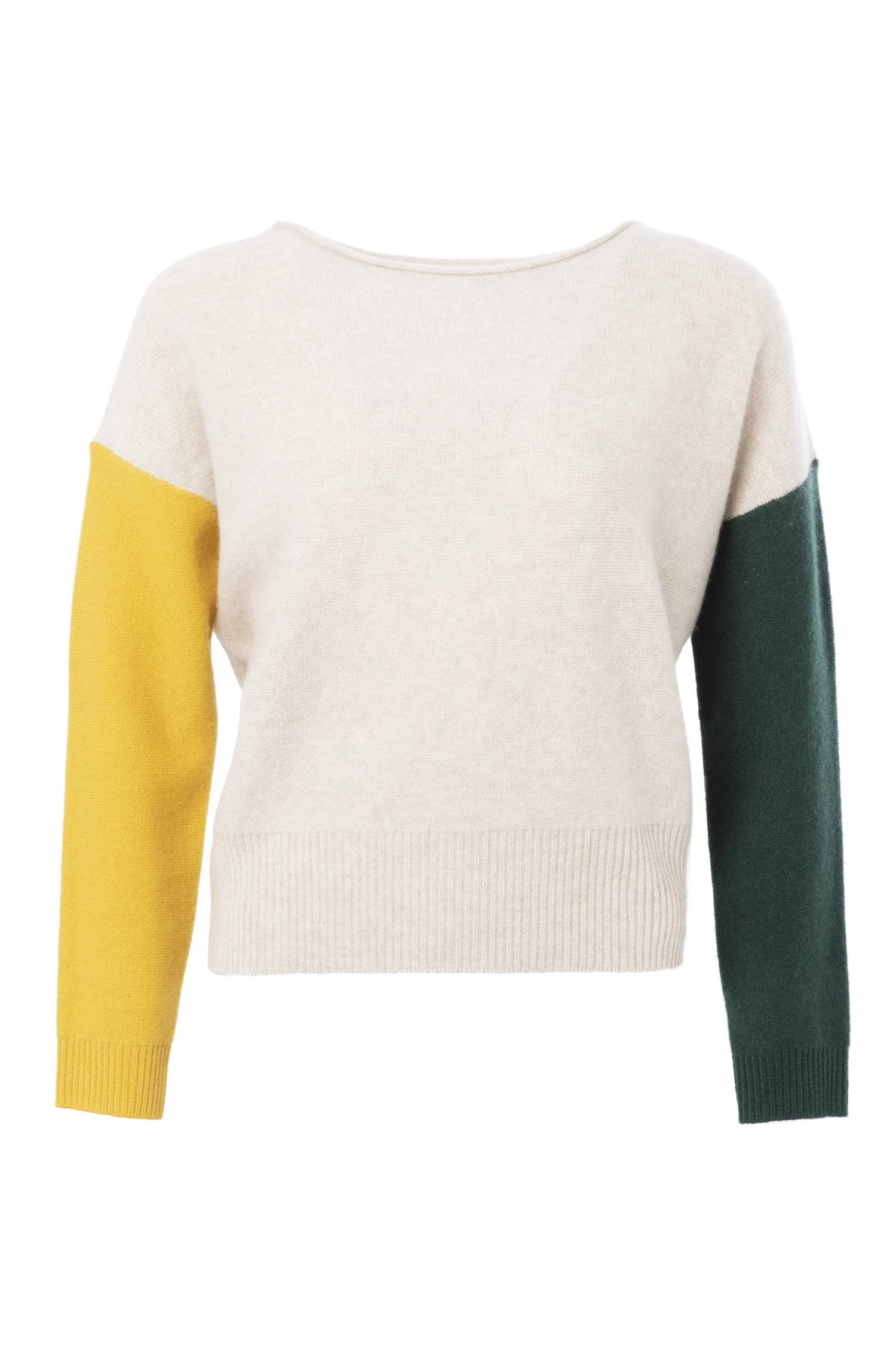 Color Block Cashmere Sweater