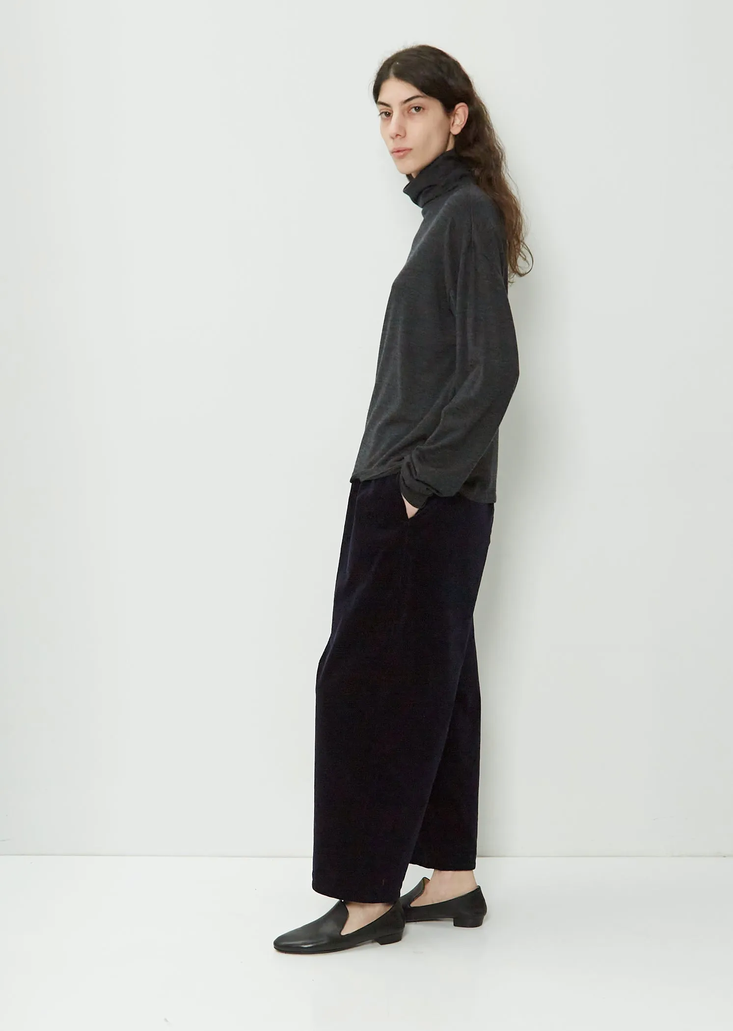 Navy Corduroy Trousers